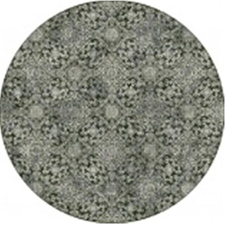 Dynamic Rugs Ancient Garden Round Rugs, Steel Blue - 7.10 in. ANR8571623696